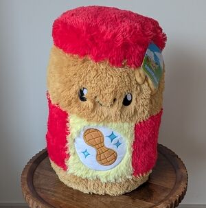 NWT Squishable / Comfort Food Peanut Butter Jar 15" Plush